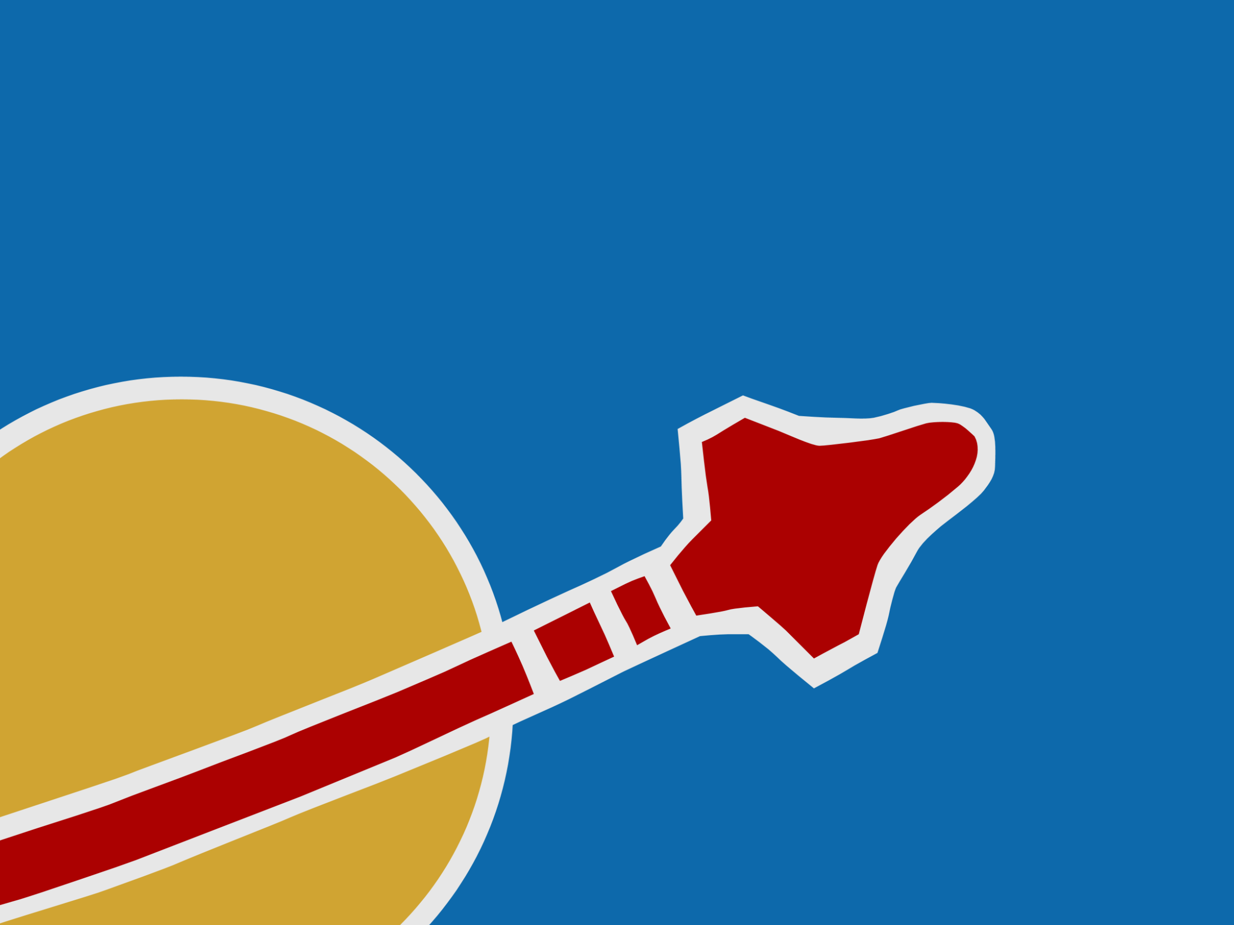 Classic Space Wallpaper in the Blue background without the text