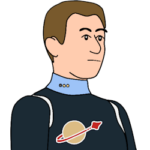 Cropped image of Gennady Strekal in 250 x 250 with brown hair based on Russian cosmonaut Gennady Strekalov