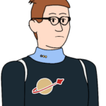 Cropped image drawing of Kenny McDonald in 240 x 265