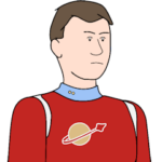 Cropped image of Yuri Alekseyevich in 240 x 240 with brown hair based Russian cosmonaut Yuri Gagarin