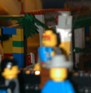 Fuzzy picture of the Lego Minifig