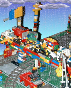 Photograph of the Car accident in Lego