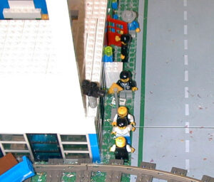 Photograph of the Mini fig arrested by police