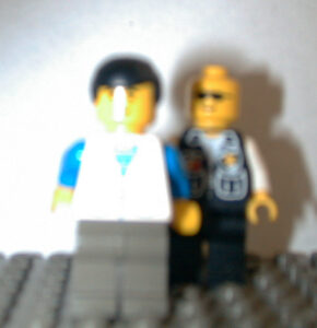 Blurred image of the Lego minifig