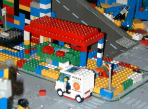 Photograph of the Lego stand