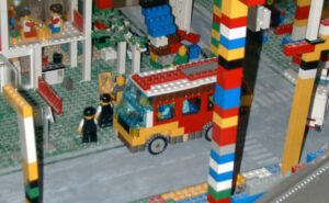 Photograph of the Lego bus